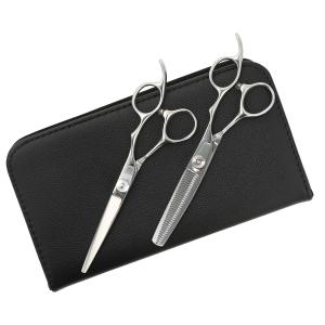 DEEDS プロ用 美容師 GTZ ブラックチタン シザー セニング セット（5.5