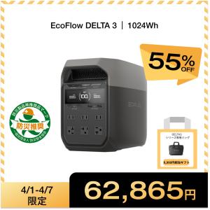 ECOFLOW ポータブル電源 EcoFlow RIVER 3 Max 572Wh UPS 容量拡張可能