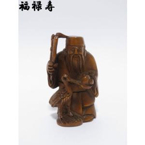 根付(七福神：寿老人)(本黄楊・柘植) : EI-Trade Store - 通販 - Yahoo