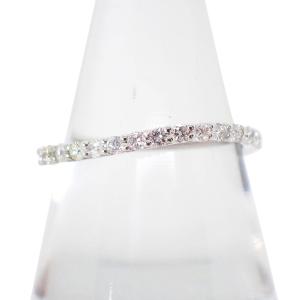 agete（アガット） ハーフエタニティ V字 リング ダイヤモンド 0.06ct