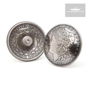 シルバー コンチョ 1ダラー モルガン コインコンチョ オールドコイン