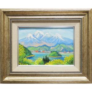 渡辺俊明 南蛮人図 インテリア 絵画 墨彩画 一点物 和風 プレゼント