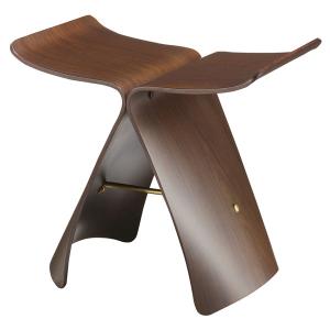 天童木工 和風座いす シンプル曲げ木座椅子 ケヤキブラウン色 : さぬき