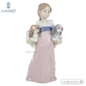 LLADRO（リヤドロ） 僕と遊ぼう 犬 イヌ 少女 置物 01006907 LLADRO