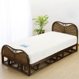今枝商店 籐 シングルベッド フレームのみ （ ラタン ベッド ベット