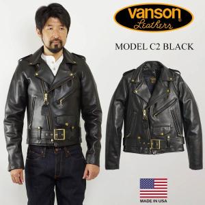 VANSON（バンソン） VANSON TJ チームジャケット ブラック アメリカ製