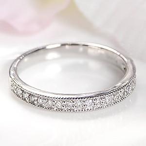 指輪 プラチナ リング 40代 エタニティリング 普段使い ダイヤモンド