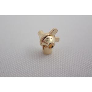 加工用 ブローチテッポウ 切り口上 K18 留め具 彫金 半製品 18金