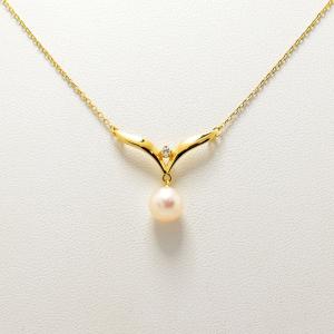 MIKIMOTO（ミキモト） ペンダントトップ 白蝶真珠 10.8mm ダイヤモンド