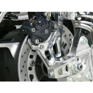 ゼファー750 リヤキャリパーサポート (brembo 2POT) シルバー