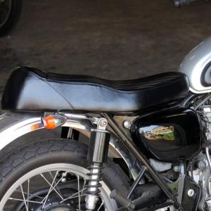 AN-BU アンブ シート カラー：ブラック W650 W400 W800 KAWASAKI