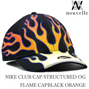 NIKE（ナイキ） CLUB CAP STRUCTURED OG FLAME CAP BLACK ORANGE