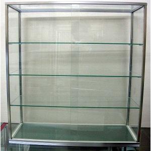 中古】直接引き取り限定 日本アルミ ガラス ショーケース W900×D450