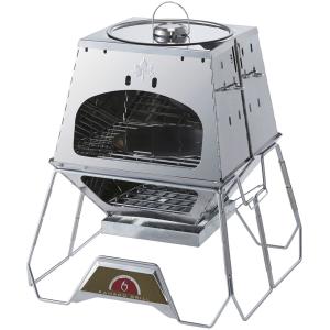 村の鍛冶屋 オリジナルピザ窯26cm＋ガスコンロ用焼き台セット［MK