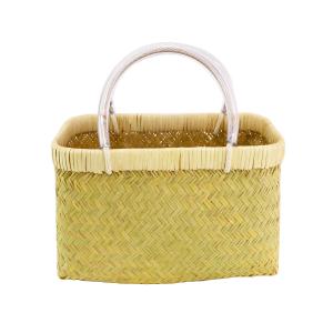 岩手県鳥越地区の竹細工 スズ竹 篠竹 市場かご 尺四 W44cm ビニール