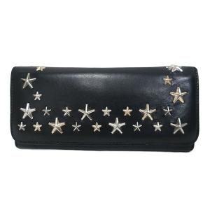 JIMMY CHOO（ジミーチュウ） 二つ折り長財布 スタースタッズ シルバー
