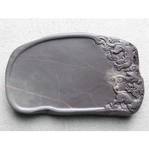 端渓硯 老坑 山潤秀色硯 128×87×27mm 一点物 : 書道用品 緑風店 - 通販