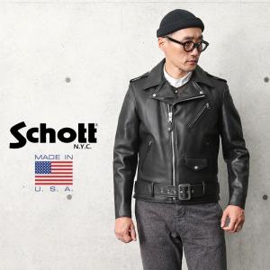 Schott N.Y.C（ショット） Schott 3101048 ダブル ブレスト ライダース