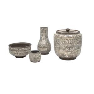 皆具 紫交趾 三段七宝 勝見永泉作 茶道 茶道具 : 和空間ヤフーショップ