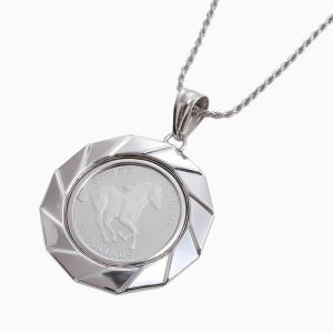 純プラチナ ホース 1/5oz ペンダントトップ 馬 レディース メンズ