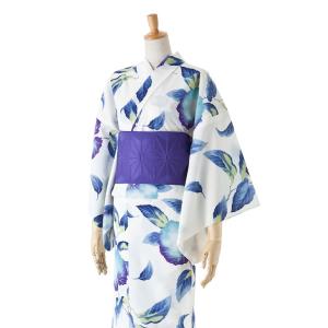 綿絽白地 竺仙鑑製 雪輪繋ぎ お仕立代込価格 送料無料 女性用 高級