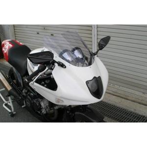 A-TECH（エーテック） ハーフカウル 素材：FRP／白 クリアースクリーン