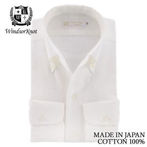 ワイシャツ ウィンザーノット 半袖 リネン ボタンダウン ワンピース