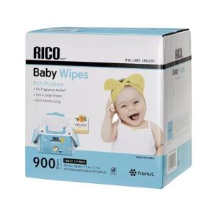 コストコ（Costco） RICO Baby ベビーワイプ おしりふき 100枚×9パック