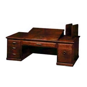 文机 座机 書斎机 FK-490 文机30 鍵付 幅90cm 静岡県産 国産 日本製