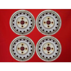 12 インチ マルチ 鉄 スチール ホイール 4本 セット T12×3.50B 100/110