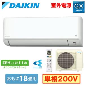 ダイキン（DAIKIN） S224ATGS-W (おもに6畳用) ルームエアコン GX