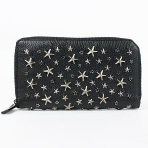 JIMMY CHOO（ジミーチュウ） 二つ折り長財布 スタースタッズ シルバー