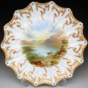 ノリタケ オールドノリタケ 金彩薔薇絵 ボウル 23cm : アンティーク