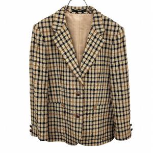 DAKS（ダックス） パイルコート 長袖 チェック 肩パッド入り 日本製