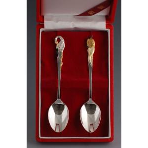 銀食器カトラリー「ニュークラウン」スプーン2本セット・銀製品・ : 銀