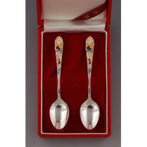 銀食器カトラリー「桜」スプーン3本セット・銀製品・ : 銀食器・銀製器