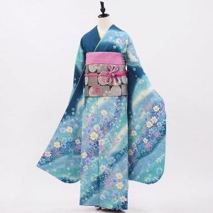 正絹振袖・半衿付き長襦袢・帯・帯揚・帯〆・重衿付き6点セット販売 桜