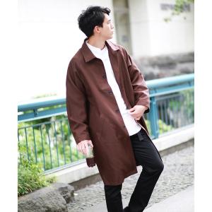 CITY（シティ） ステンカラーコート 2 ブラック メンズ : ZOZOTOWN