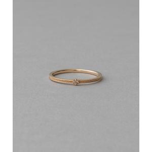 ete（エテ） 指輪 リング 「レイヤード」 K10YG クロス バイカラー