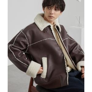 ARCADE（アーケード） ムートンジャケット ムートンコート フェイク