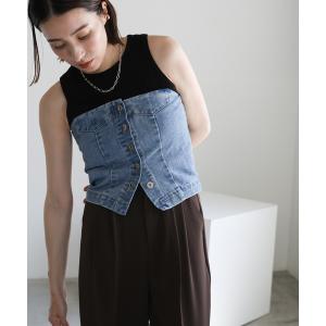 2026年3月】チューブトップ デニム（レディースチューブトップ、ベア