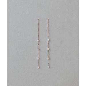 ete（エテ） ピアス K10YG パール サークル ピアス レディース