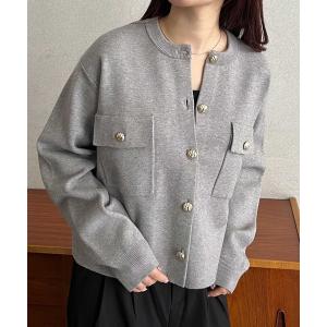 金ボタン カーディガン（レディースファッション） | ファッション の