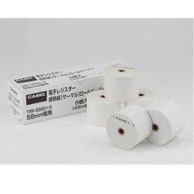 LOHACO - 【感熱紙】レジロール カシオ純正品 幅58×外径80mm 1箱（5巻