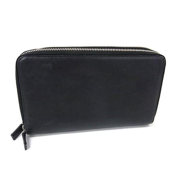 PRADA（プラダ） 長財布 ダブルジップ オーガナイザー サフィアーノ
