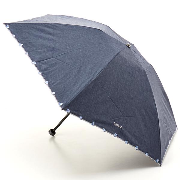 agnes b.（アニエスベー） 【 】ハート刺しゅう晴雨兼用傘（折りたたみ