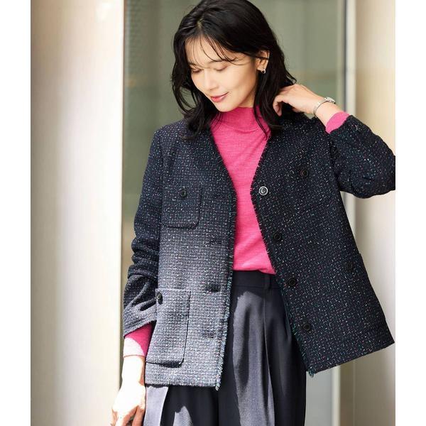 NEWYORKER（ニューヨーカー） ネオンカラーミックスツィード ノー