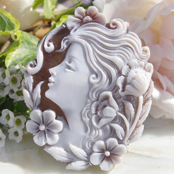 CAMEO（カメオ） Alessandro Crispino作 サードニクスシェル K18