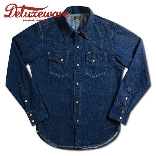 DELUXEWARE（デラックスウエア） 1950s デニム ウエスタンシャツ 長袖