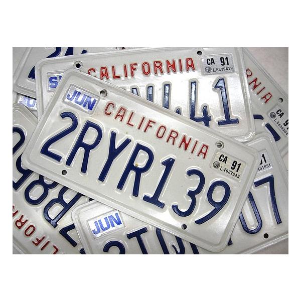 カリフォルニア州 ナンバープレート California ライセンスプレート